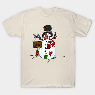 Jolly Christmas Snowman T-Shirt